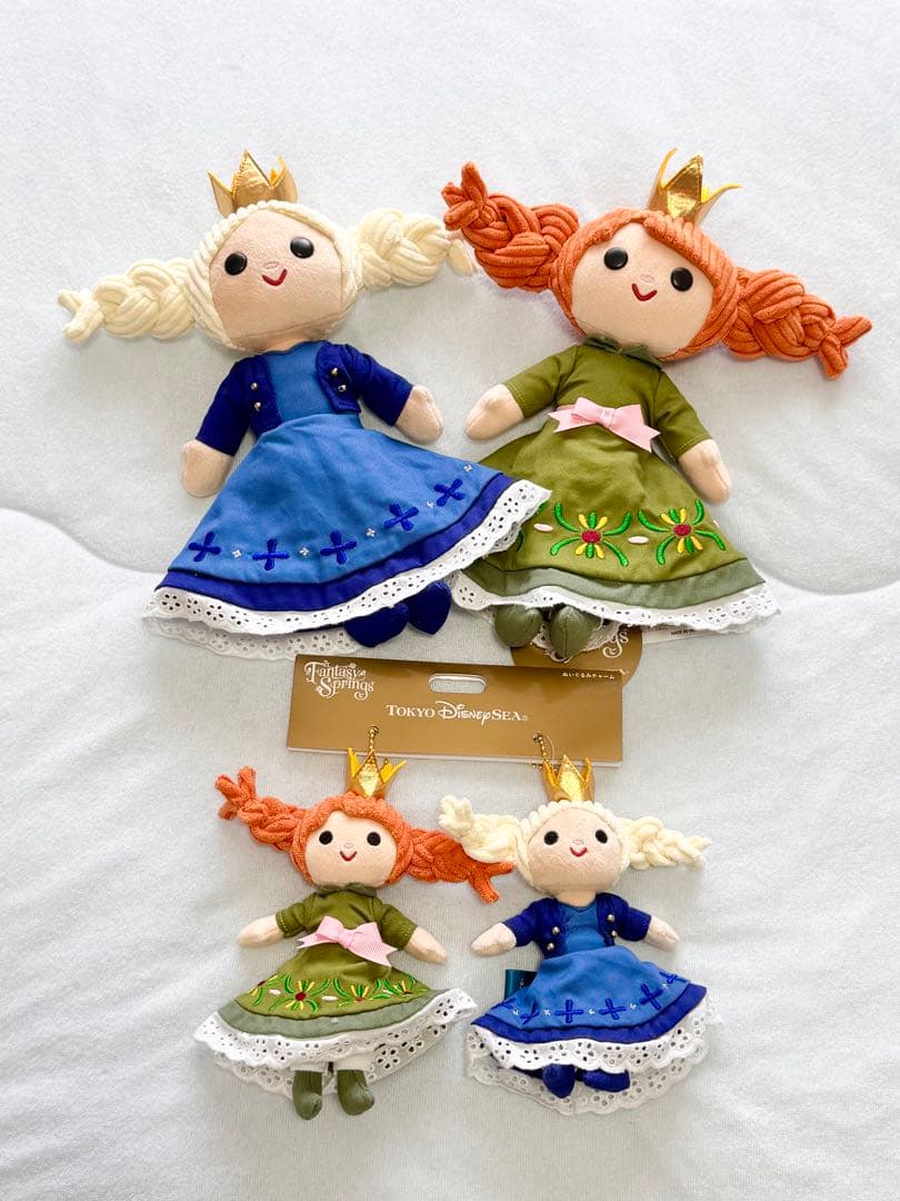 ディズニーシー　アナ雪ぬいぐるみ　ぬいぐるみチャーム　アナと雪の女王