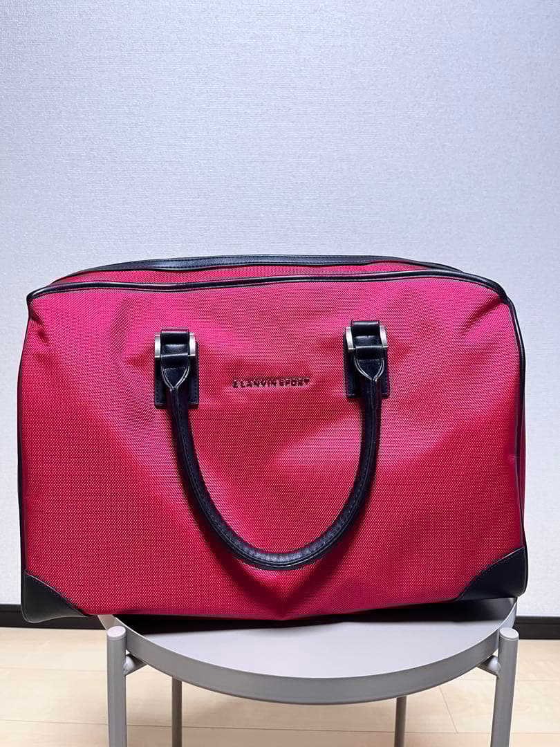 haruランバンスポール　赤 ナイロン　ボストンバッグ　ゴルフ