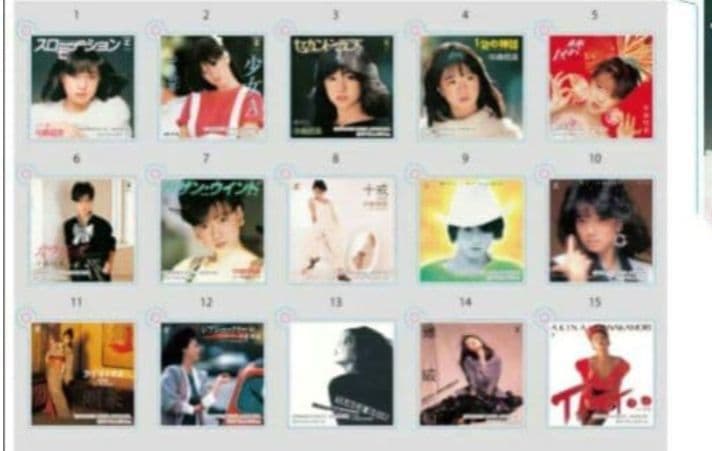 中森明菜 EXHIBITION ジャケットアクリルキーホルダー 15種類