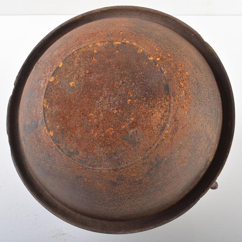 茶道具　人間国宝　釜師　角谷一圭作　浜松紋　真形釜　芦屋写　共箱　MR6331B