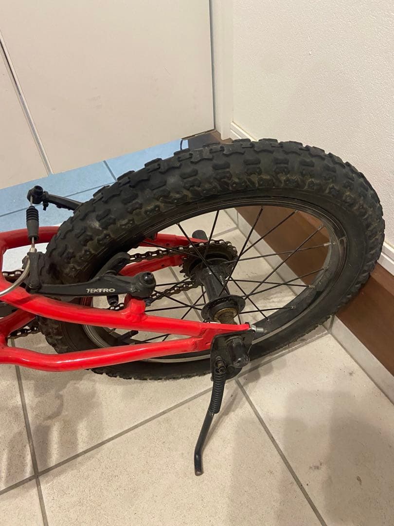 ヨツバサイクル子供用自転車 赤と青 14インチ