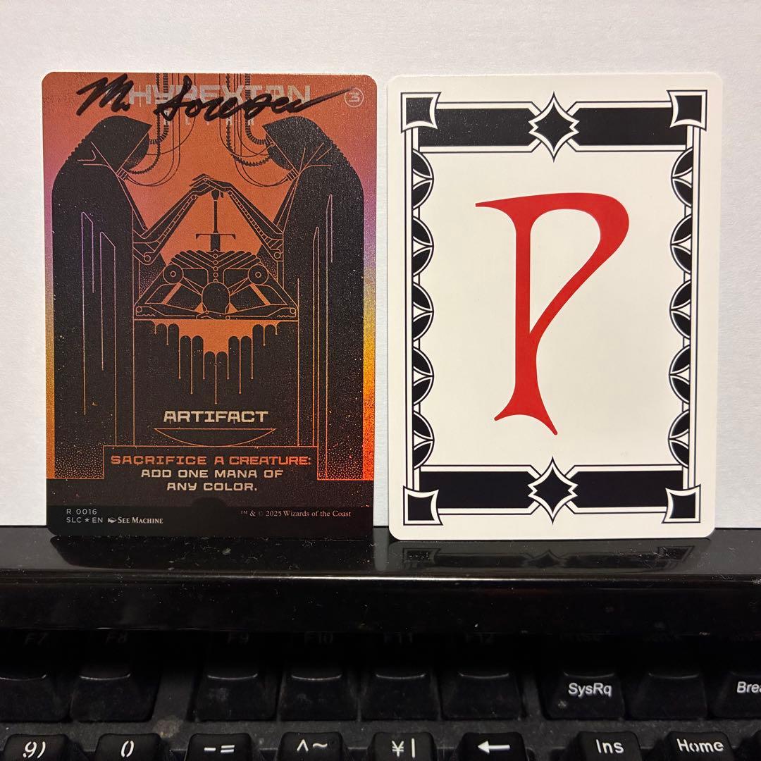 アーティストプルーフ　ファイレクシアの供儀台foil スケッチ・おまけ付き