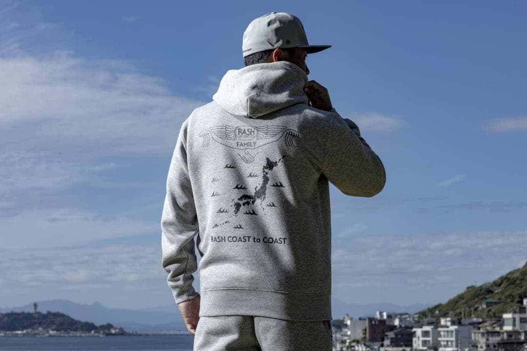 2025 RASH FAMILY プルオーバーパーカー ヘザーグレー XL 限定