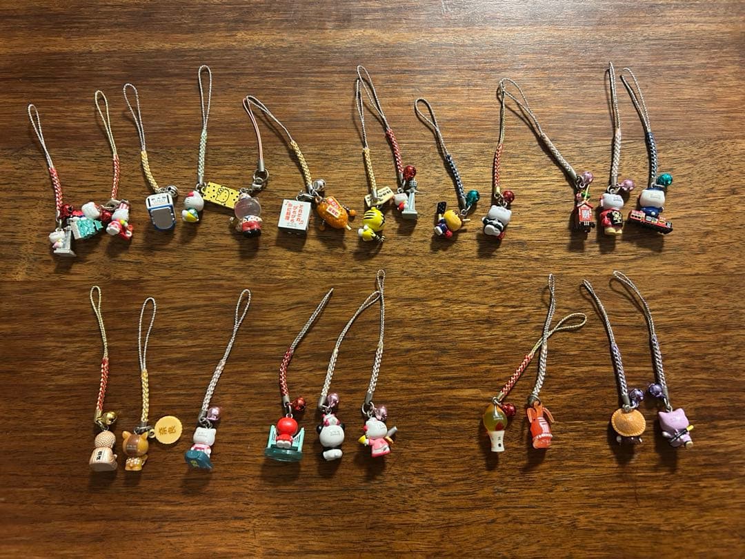 【近畿地方】ご当地ハローキティストラップ23個＋チャーム2個セット