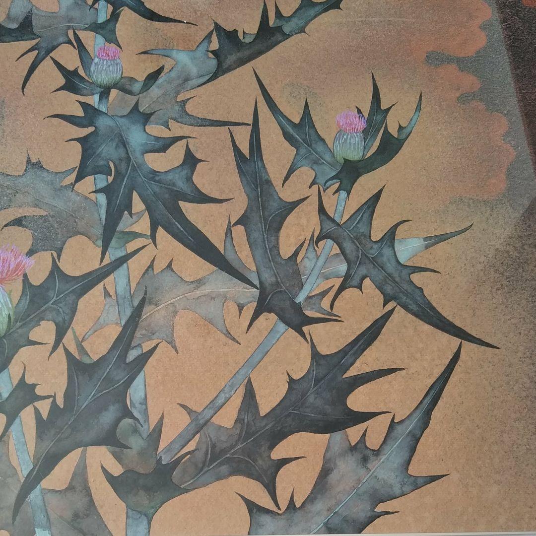 日本画　仲林敏次作　50号