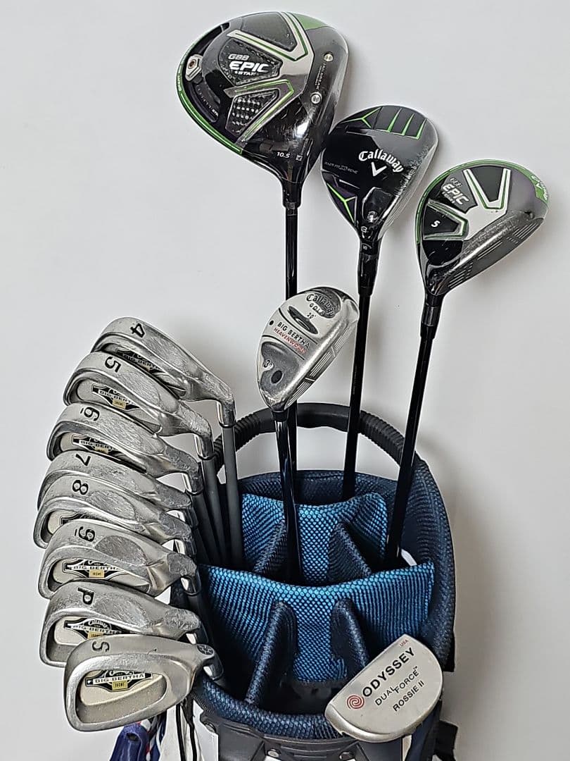 メンズ　右利き　初心者～　キャロウェイ　エピック 他 ゴルフクラブセット R