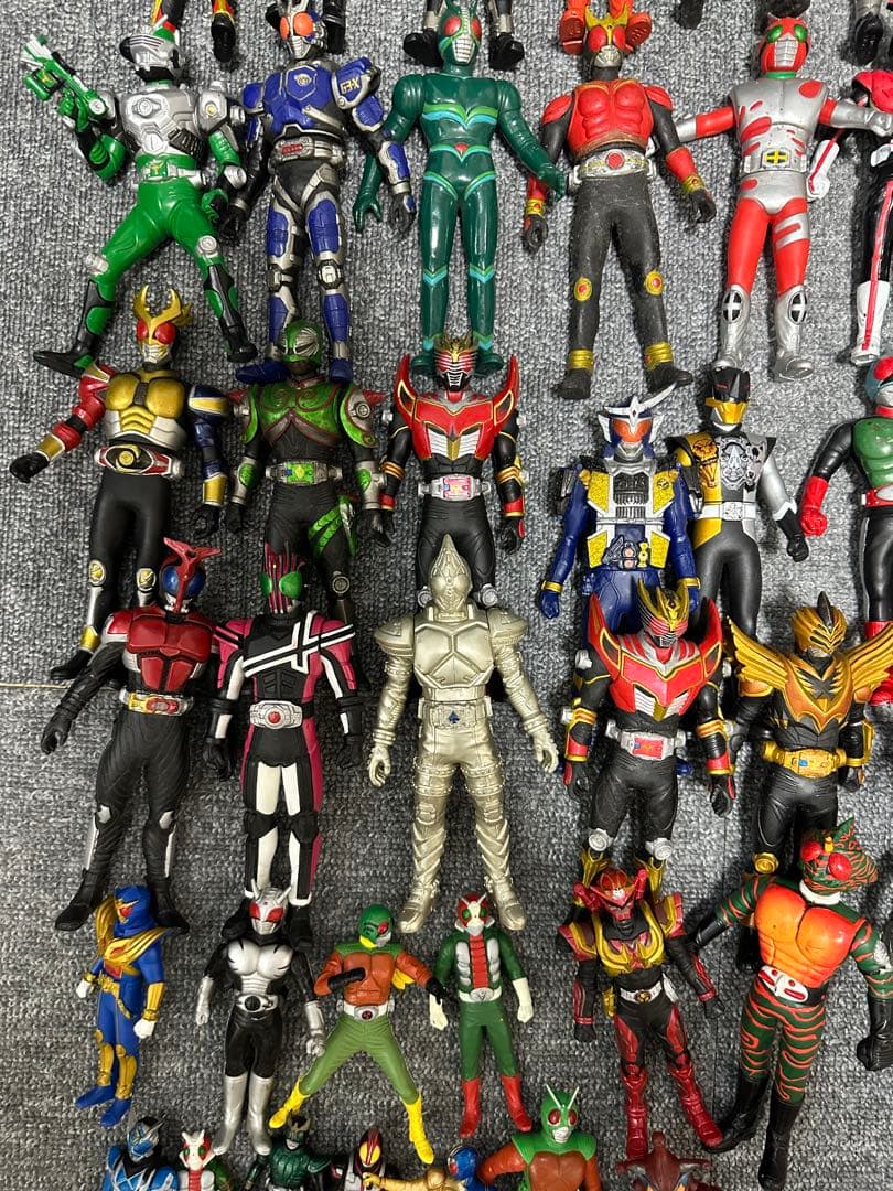 ★当時物 仮面ライダー フィギュア ソフビ レトロ バンダイ まとめ売り
