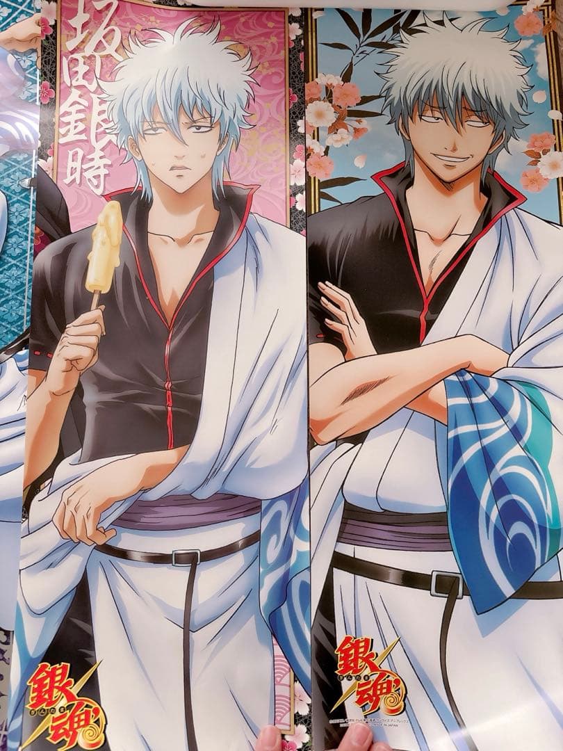 【銀さん尽くし】銀魂 坂田銀時 セット ポスター/未開封フィギュア/レアカード