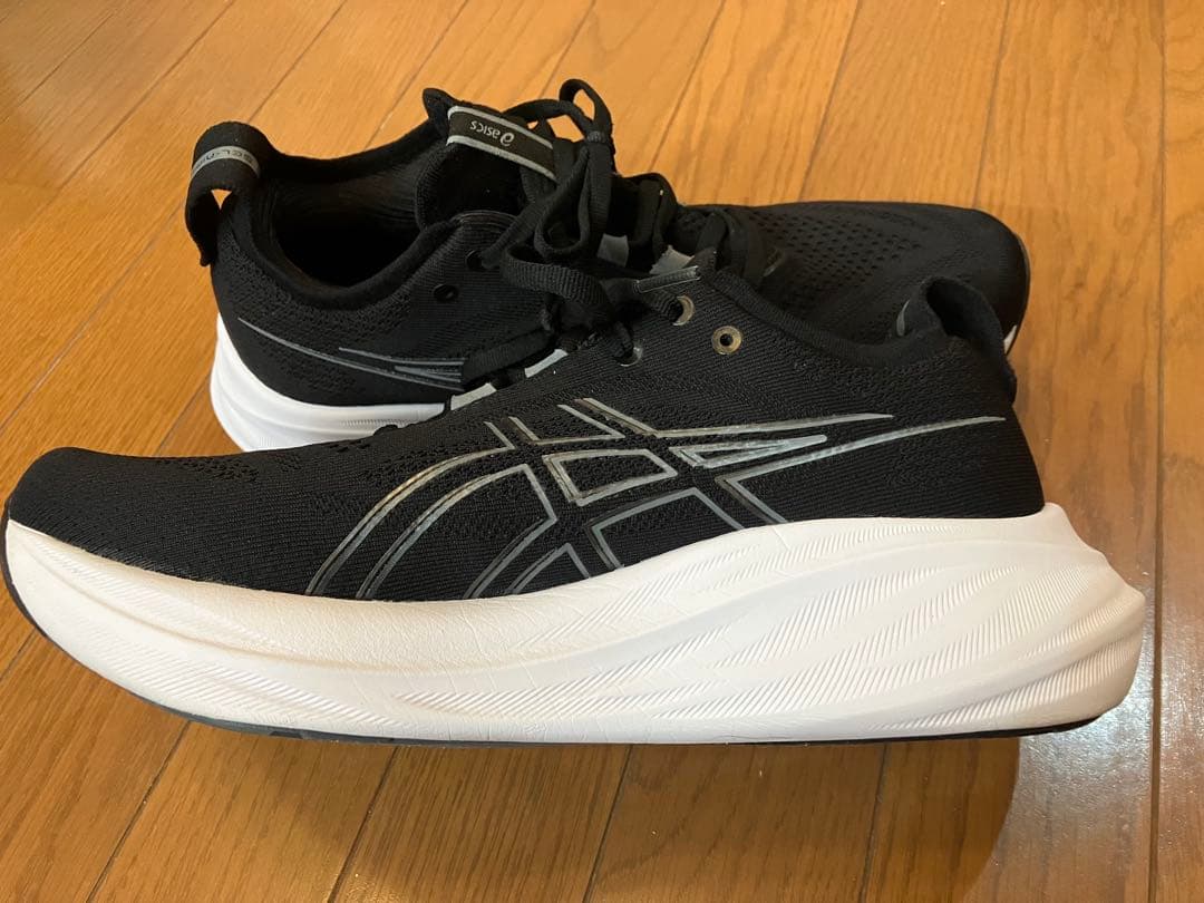 アシックス ゲルニンバス26 26.5cm エクストラワイド ブラックホワイト
