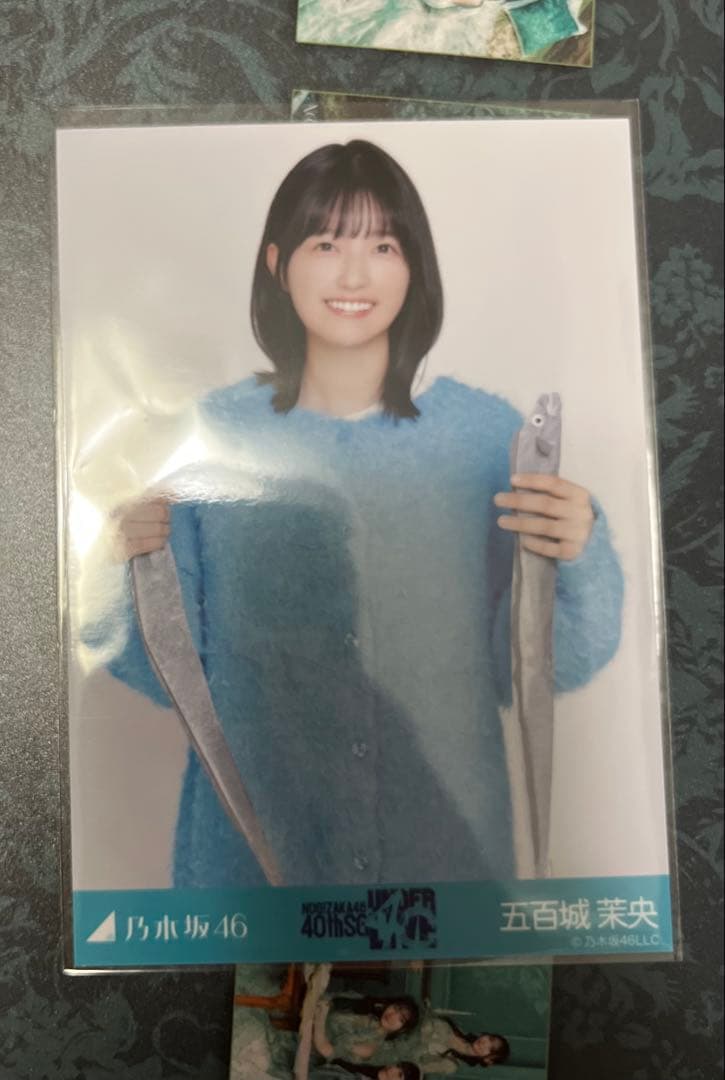 乃木坂46生写真 ニット×ロングデニムスカート 五百城茉央 チュウ タチウオ