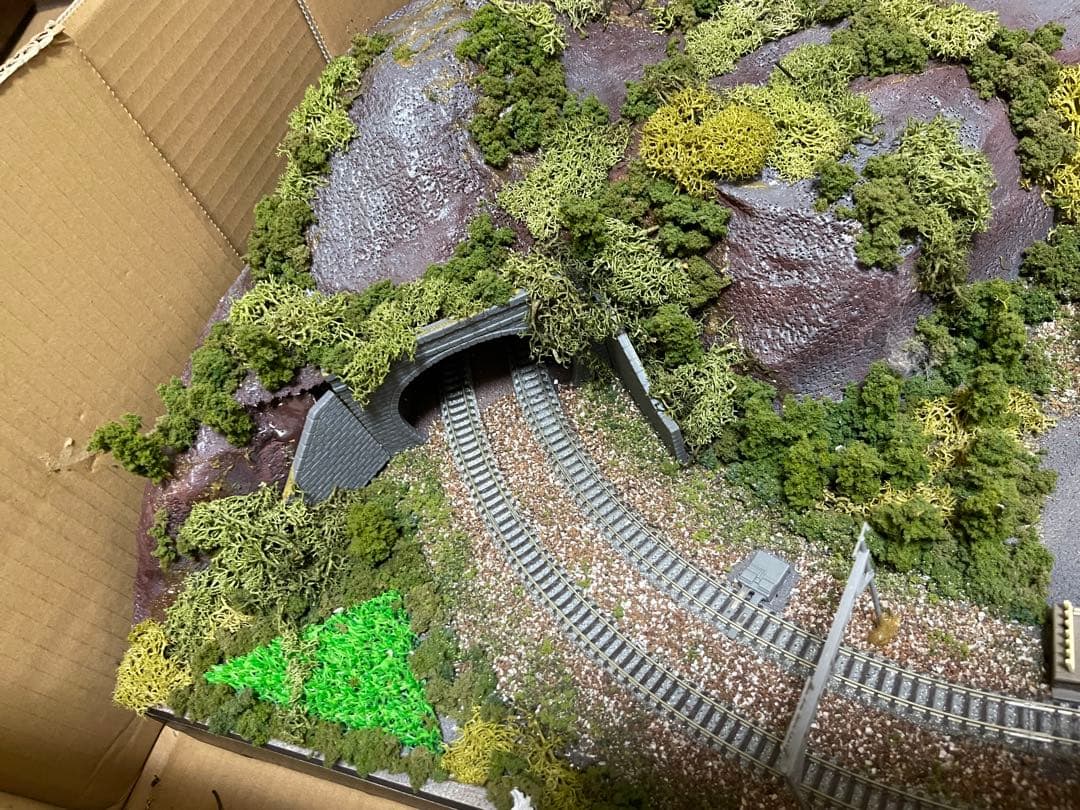 ジオラマ 線路 Nゲージ 120x60cm 現状品