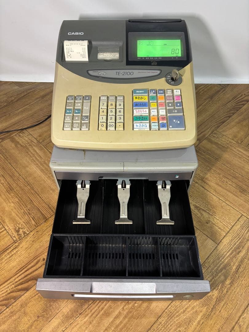 ◆通電OK◆CASIO カシオ レジスター TE-2100 店舗用品