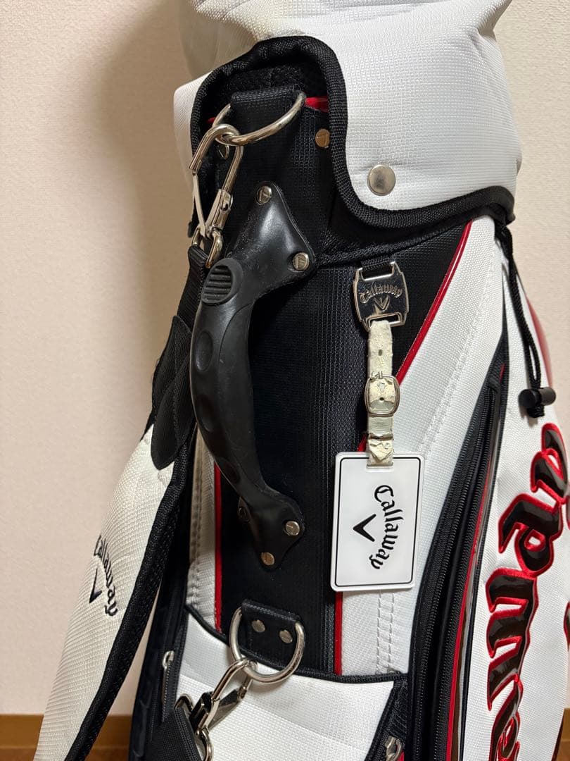 Callaway ゴルフバッグ ホワイト/レッド 9.5型