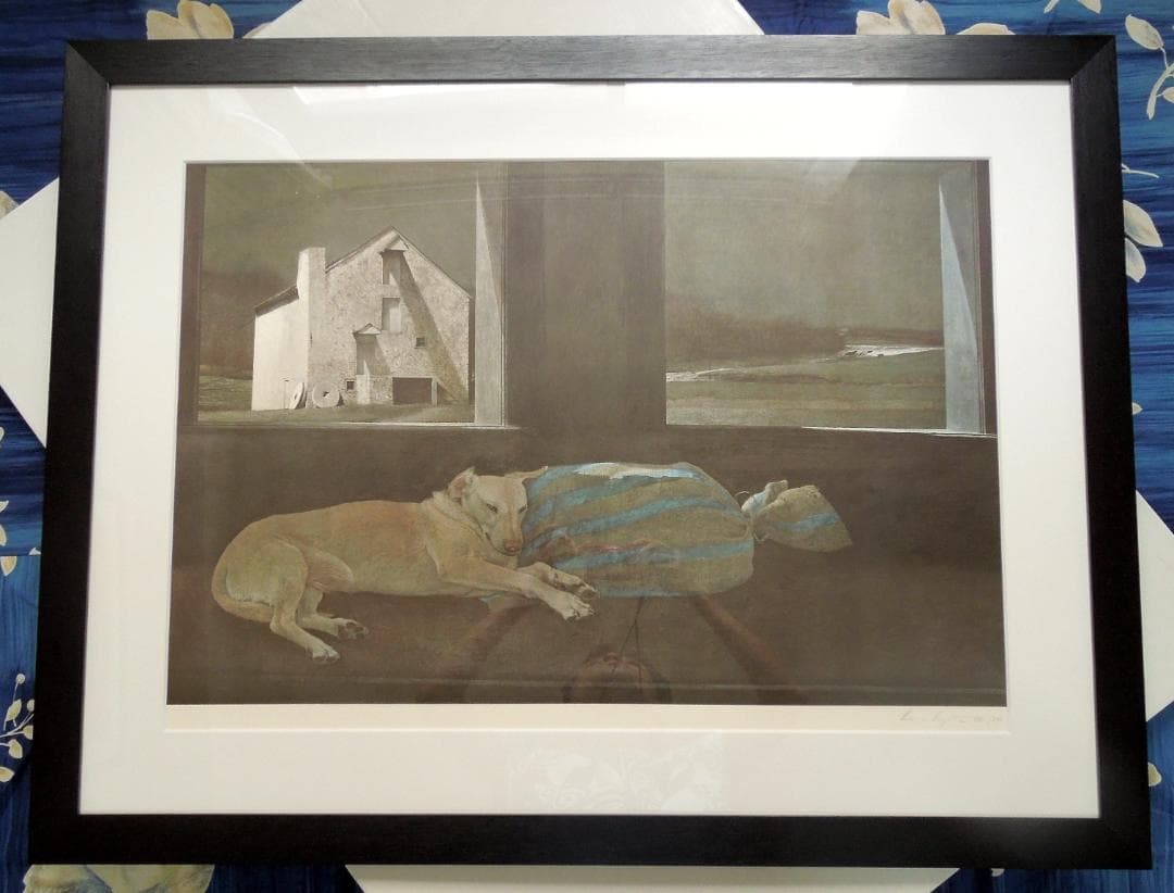 レア　210万円　真作　アンドリュー・ワイエス　直筆サイン　アメリカ　写実主義