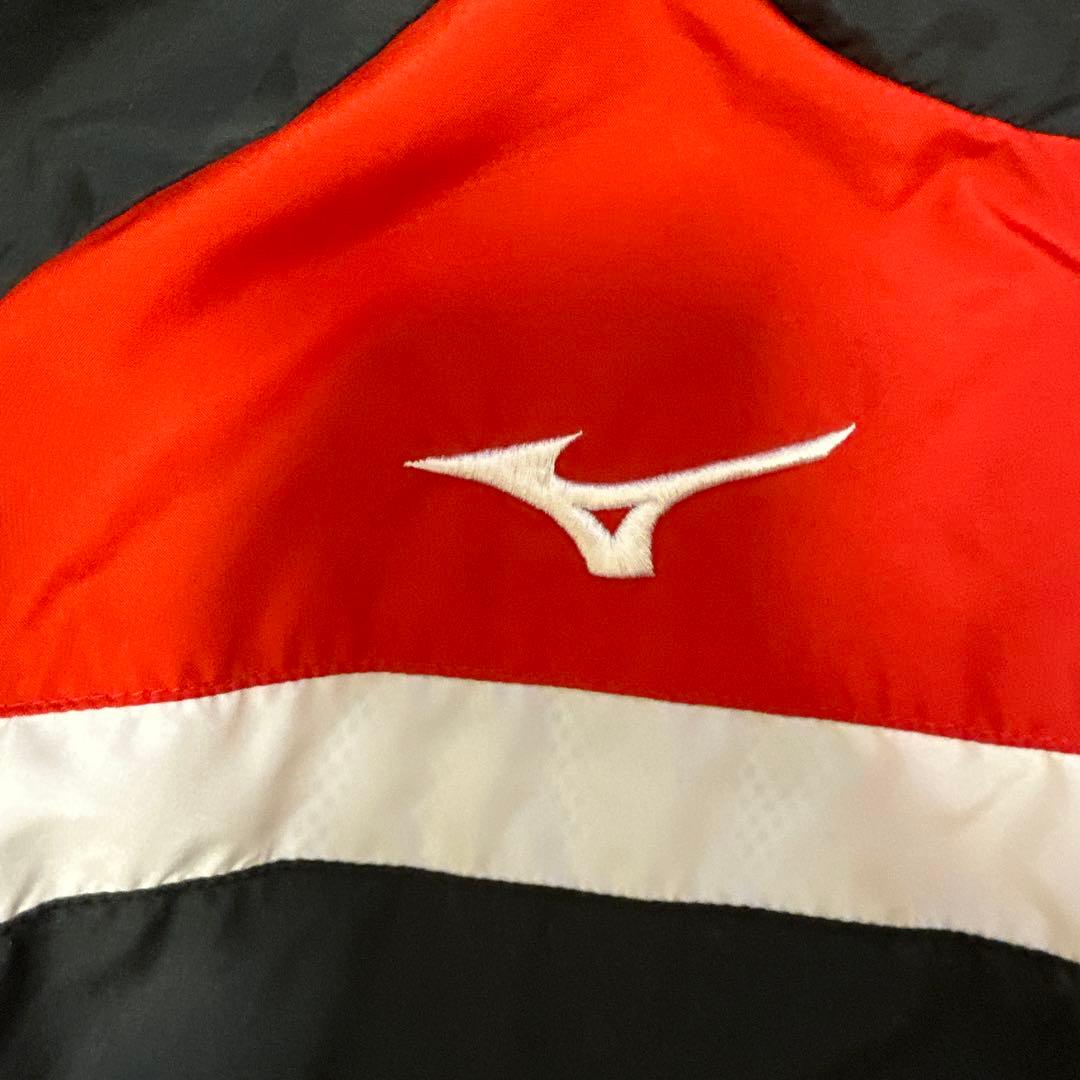 東山高校バスケ部Mizuno ナイロンジャケット 黒/赤