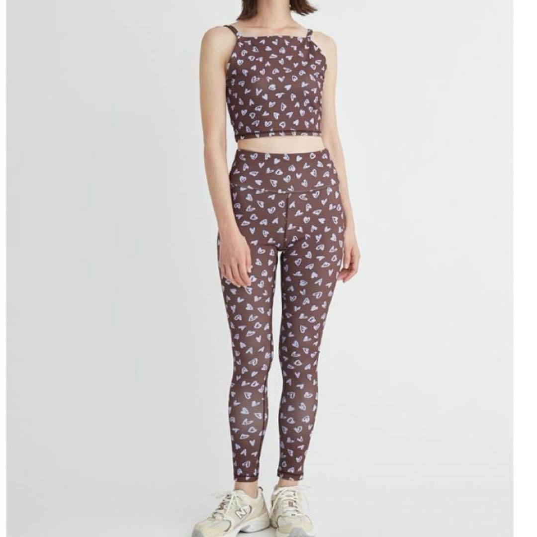 定価17630円 人気完売 emmi ハート柄 クブラトップ&レギンス セット