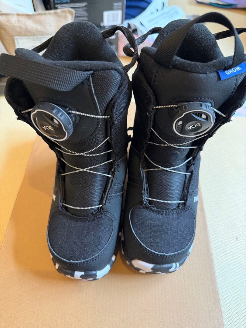 BURTON 子ども用スノーボードブーツ ボアシステム ブラック