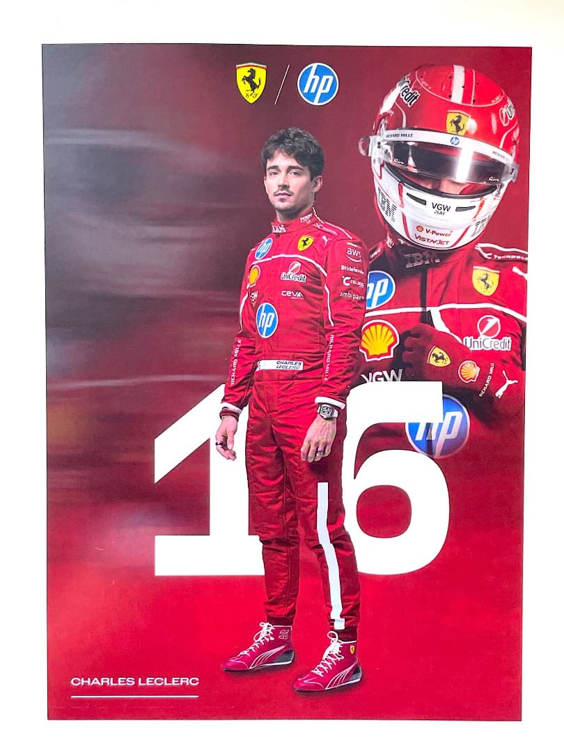 残りわずか★2025年シャルル・ルクレール・ドライバーズカード(直筆サインなし)
