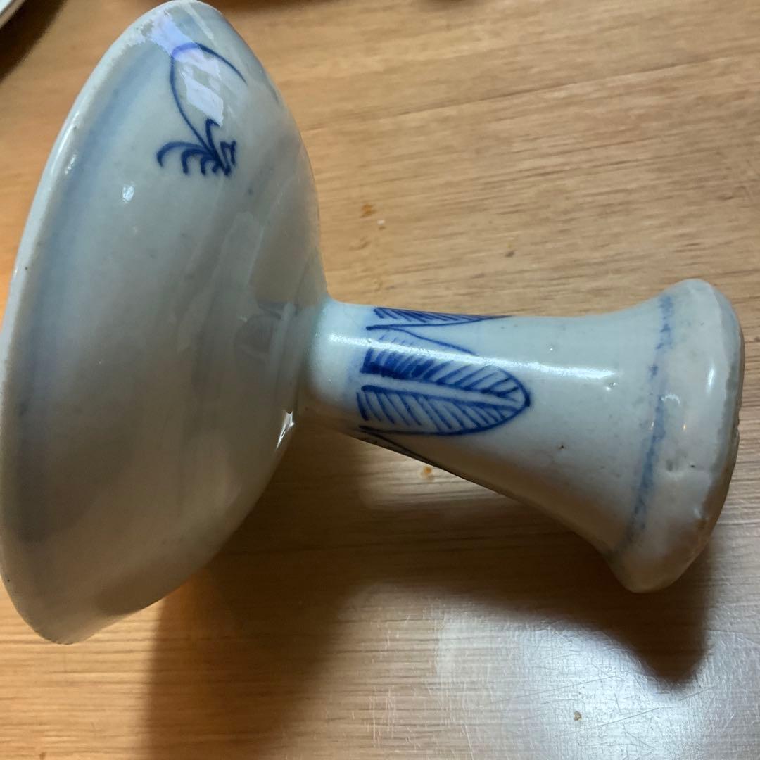 中国　清朝　高足盃　骨董品