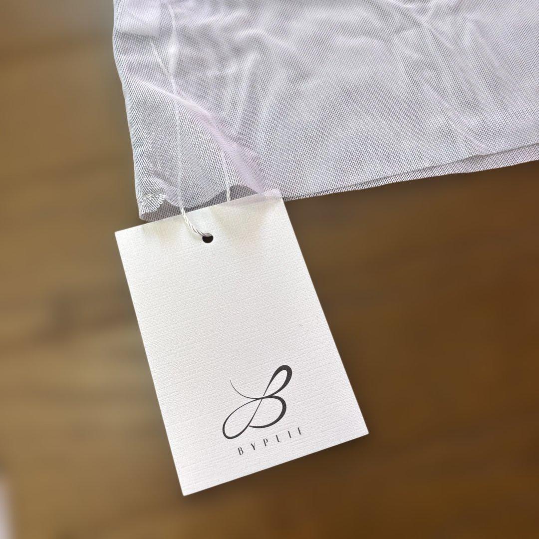 ミント様 ハイネックメッシュトップ　バイプリエ　オンブレ　ネイビー