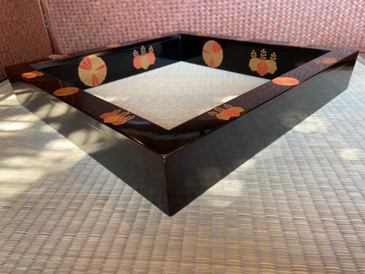 茶道具　久世宗春作　高台寺蒔絵炉縁　共箱　M128