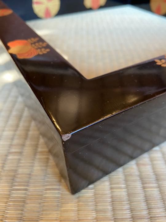 茶道具　久世宗春作　高台寺蒔絵炉縁　共箱　M128