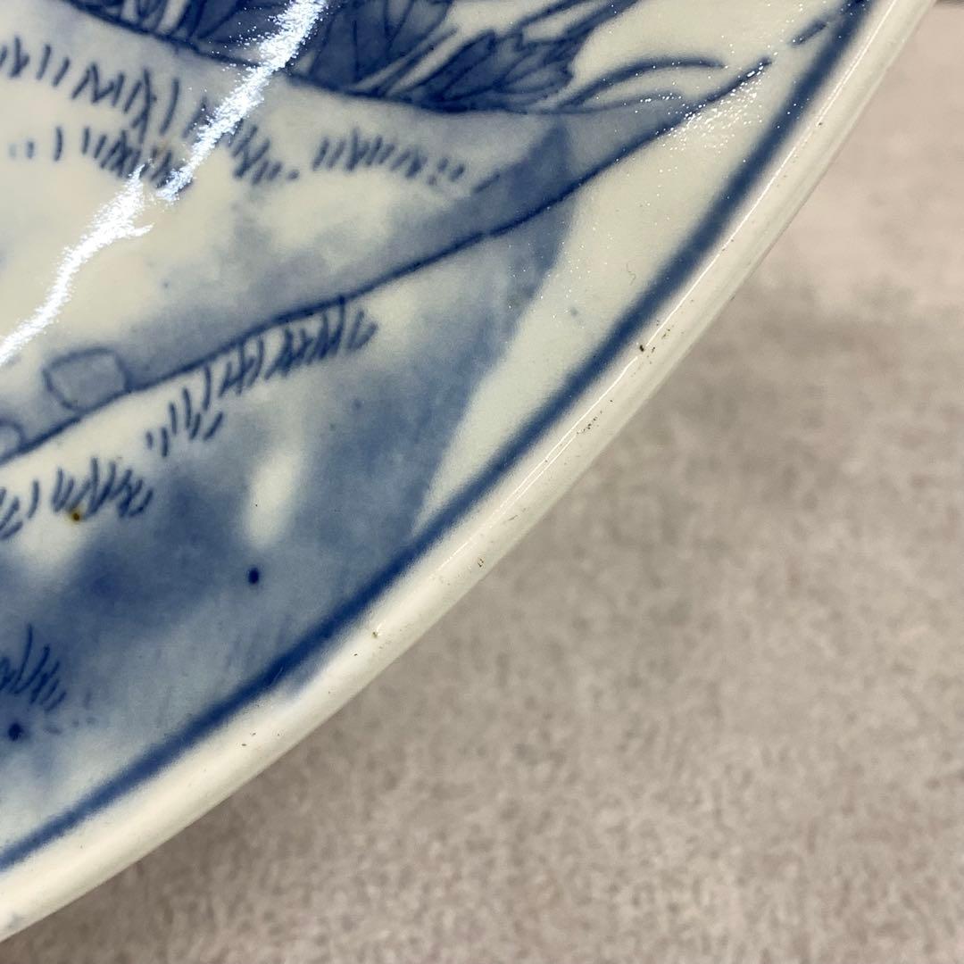 直径40.4cm ! 大皿 飾り皿 大正 時代物 昭和レトロ ⑤-1