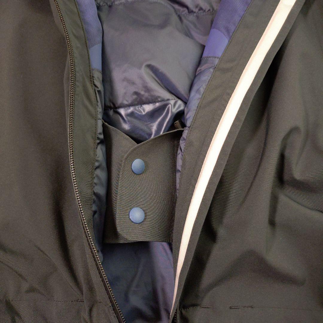 美品　mont-bell フード付きブラックジャケット