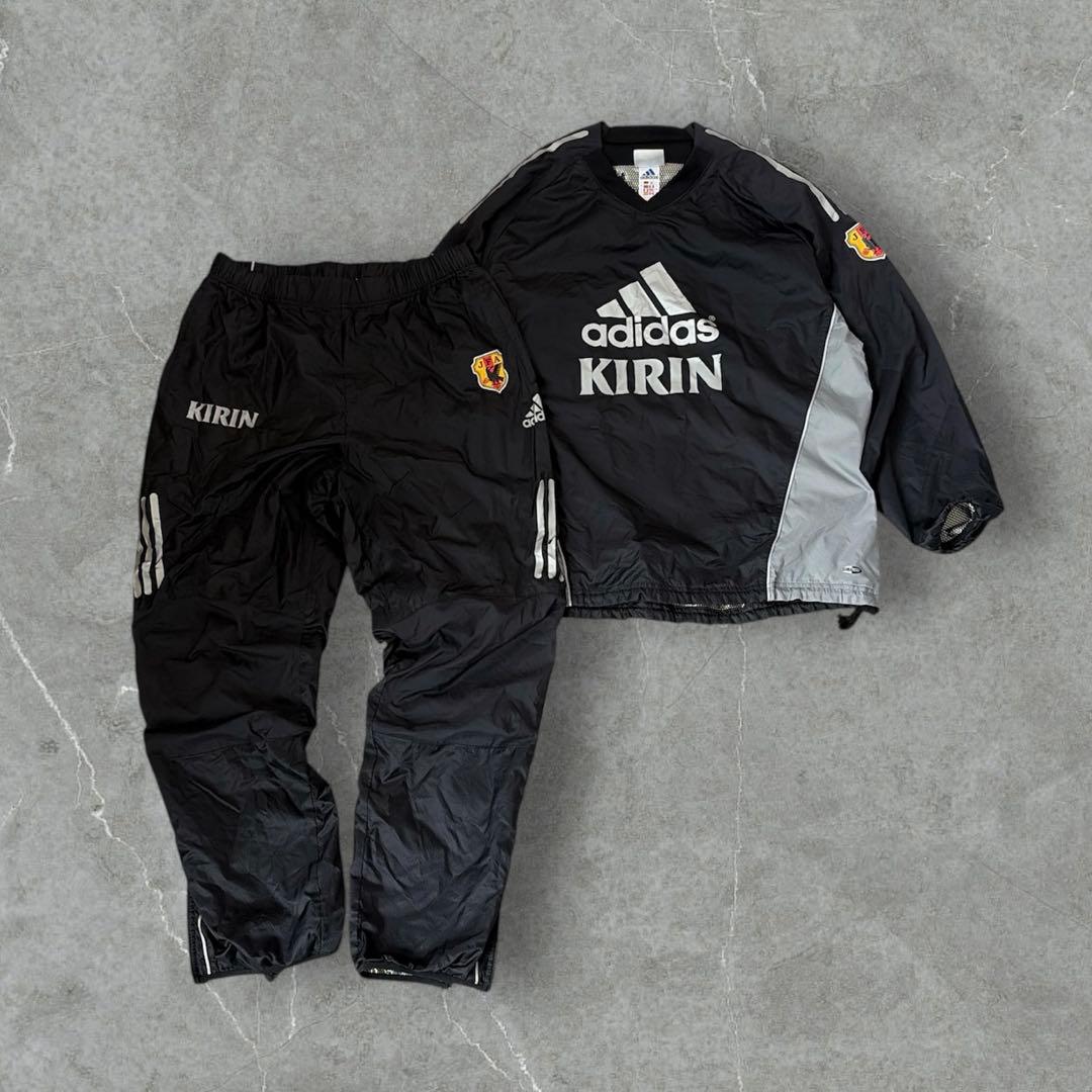 ★ 90s adidas × KIRIN ピステ 上下 セットアップ ナイロン