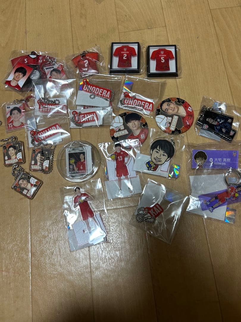 男子バレーガチャモバガチャカプくじカードマグネット