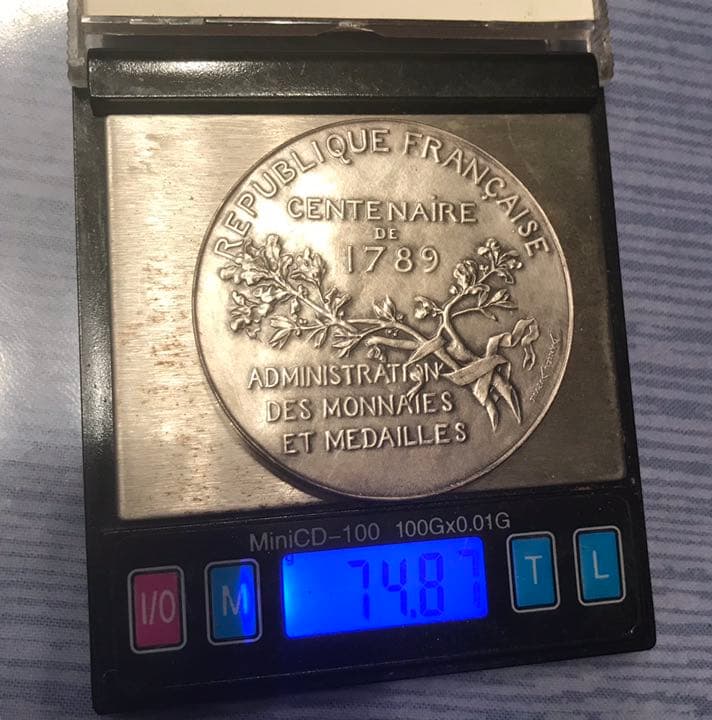 Exposition Universelle 1889 銀貨