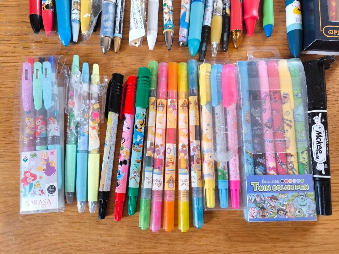ボールペン マーカー 44点セット まとめ売り ダイソー ディズニーストアペン