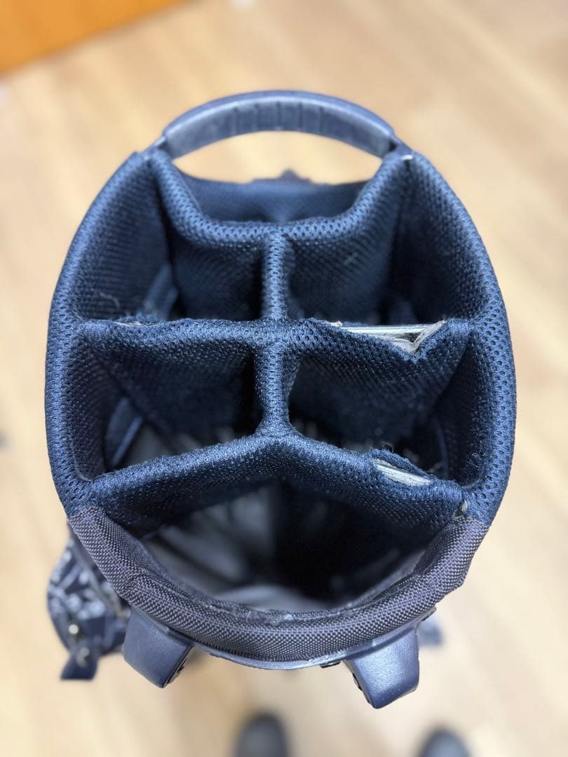 PEARLY GATES キャディバッグ 黒/ホワイト