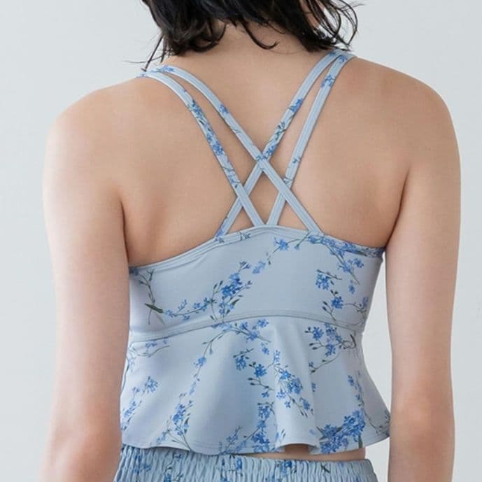 【24h以内発送可】新作ヨガウェア忘れな草Sサイズ