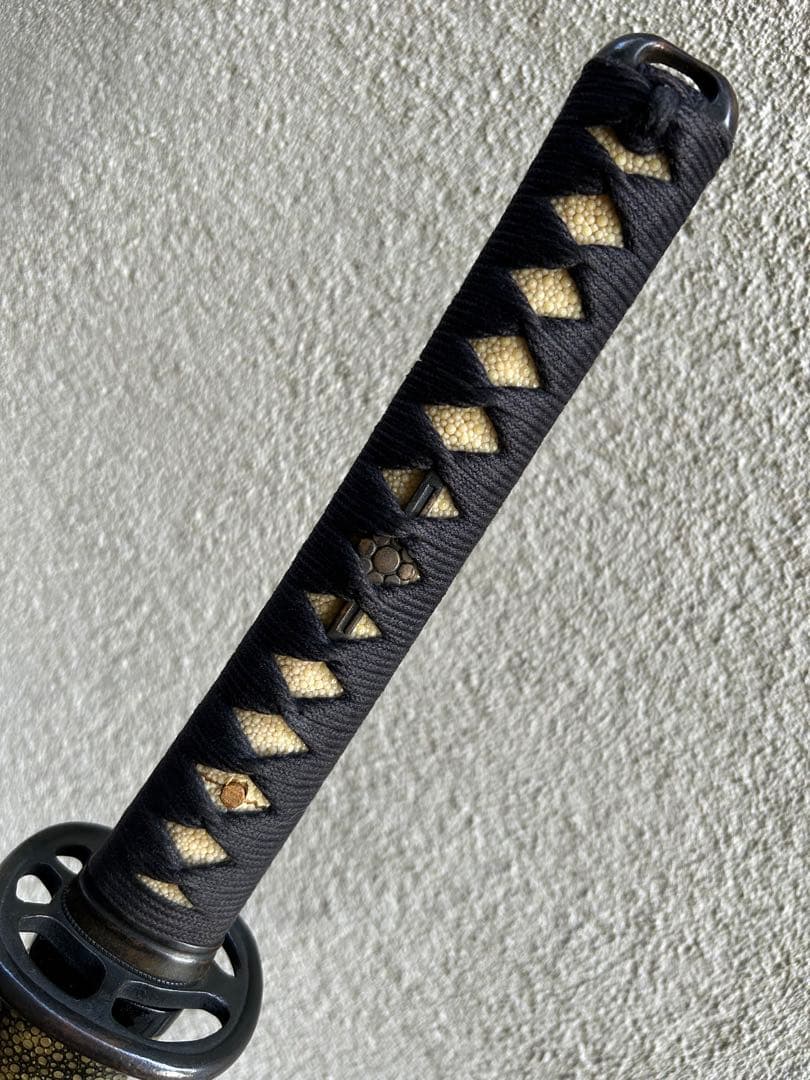 居合刀　模造刀　鮫鞘　模擬刀　太刀　日本刀　鍔　　拵え　全長約105.5cm