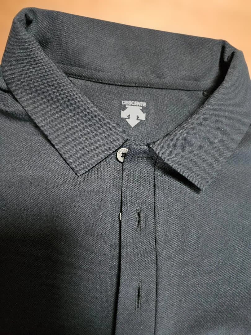 AMG DESCENTE ブラックポロシャツsizeXL