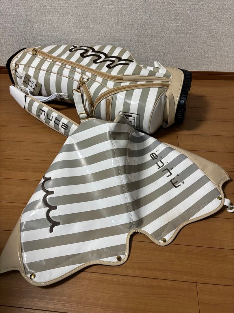 【muta MARINE 】ムータマリン ボーダー キャディバッグ 男女兼用