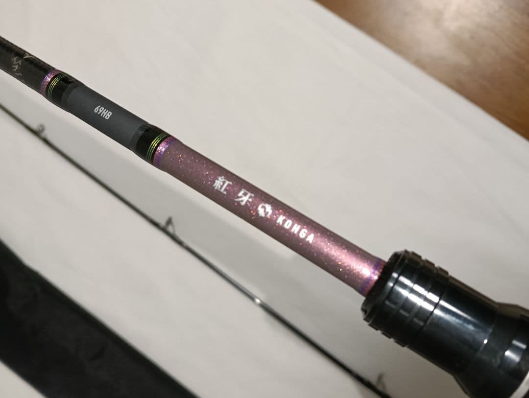 美品　ダイワ(DAIWA) タイラバロッド 紅牙 69HB　★ピンクラメ