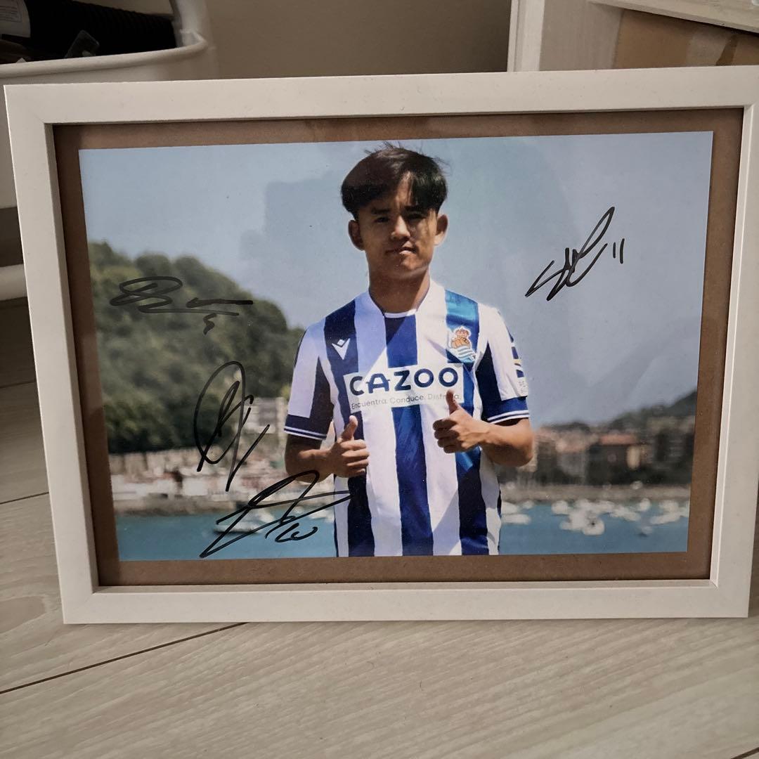 レアルソシエダ複数選手サイン入りフォト