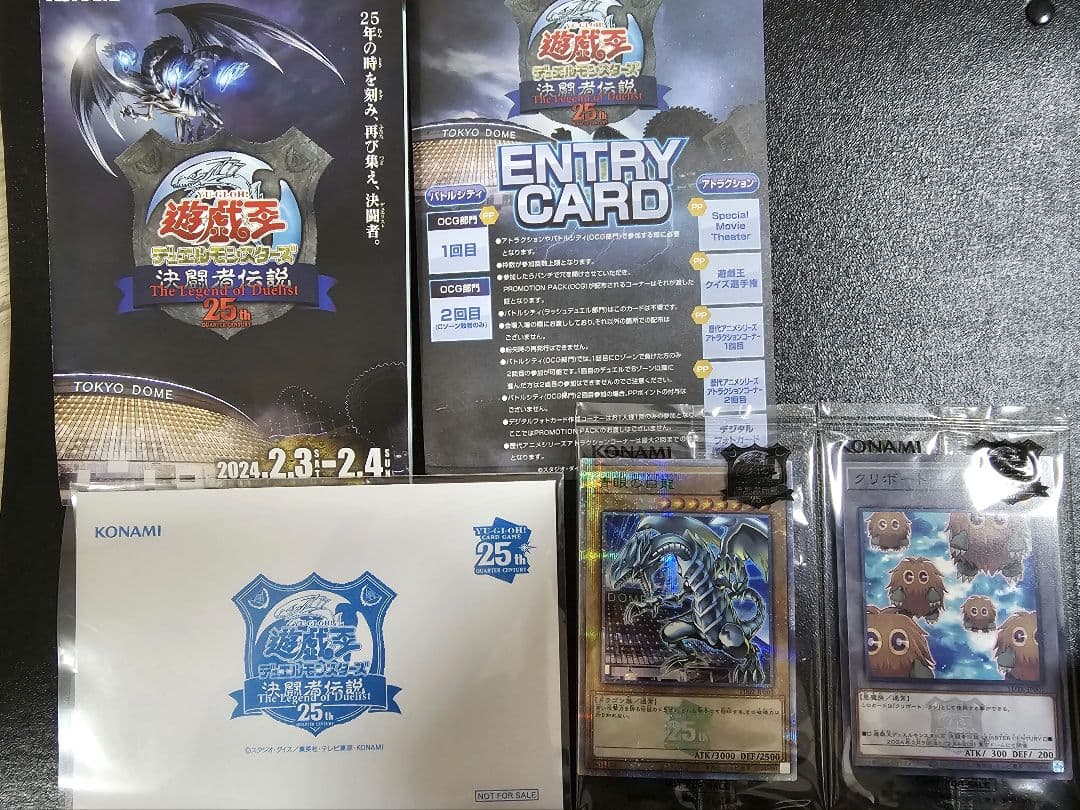 [美品]遊戯王2024 東京ドーム ブルーアイズ 封筒カードセット