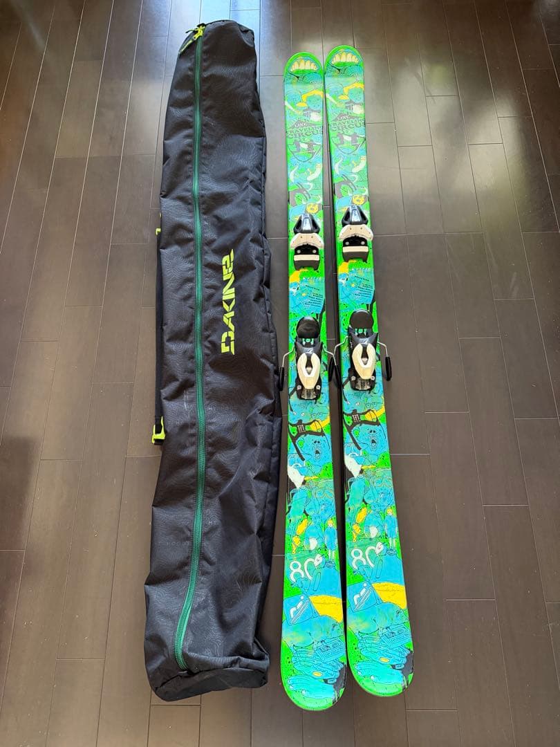LINE スキー板　ビンディング　ケース　3点セット