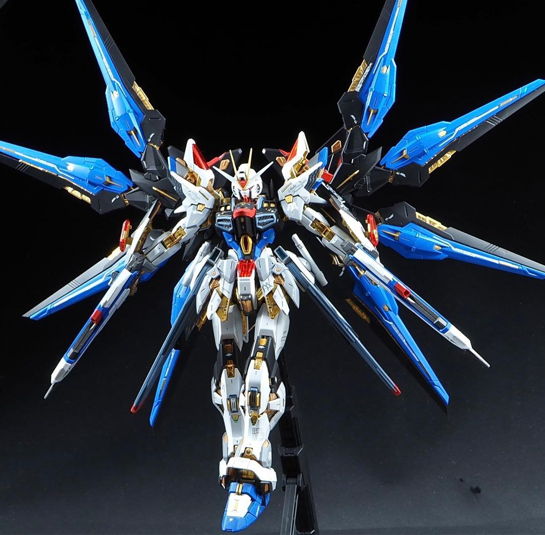 バンダイ製　MGEX ストライクフリーダムガンダム　全塗装　完成品　LED搭載