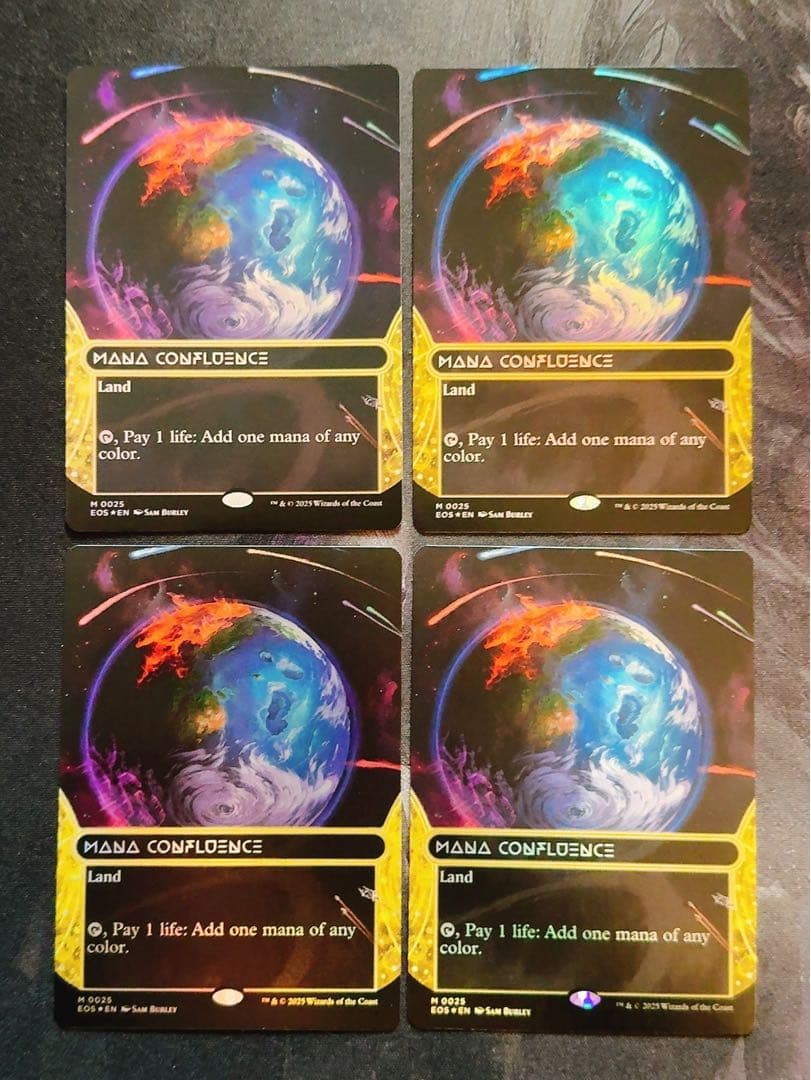 【foil】マナの合流点　英語　4枚セット