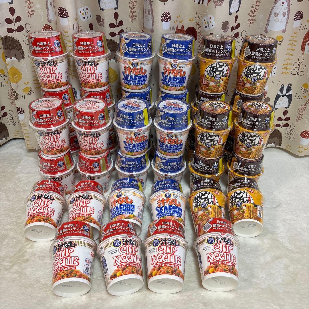 日清食品　カップヌードル　どん兵衛　完全メシ　40個