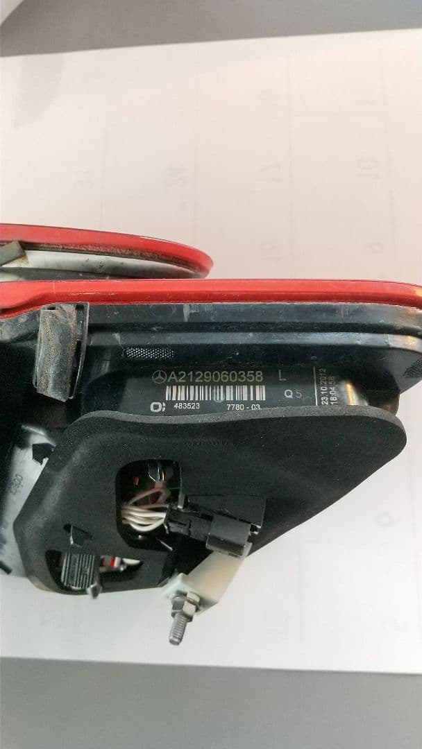 赤色 角型 テールライト 2個セット