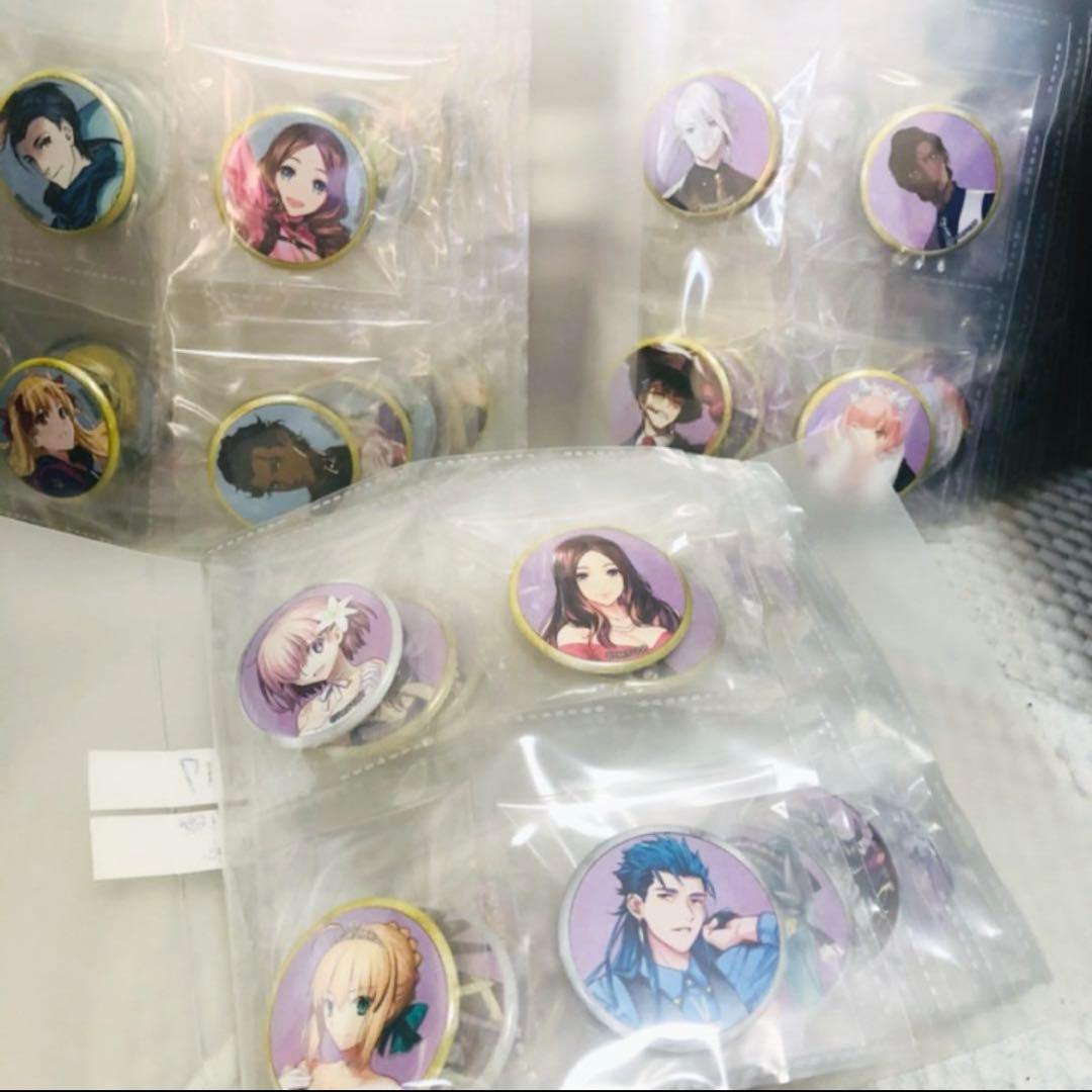 FGO fes 2017、2018 霊基召喚缶バッジ【ほぼ】フルセット
