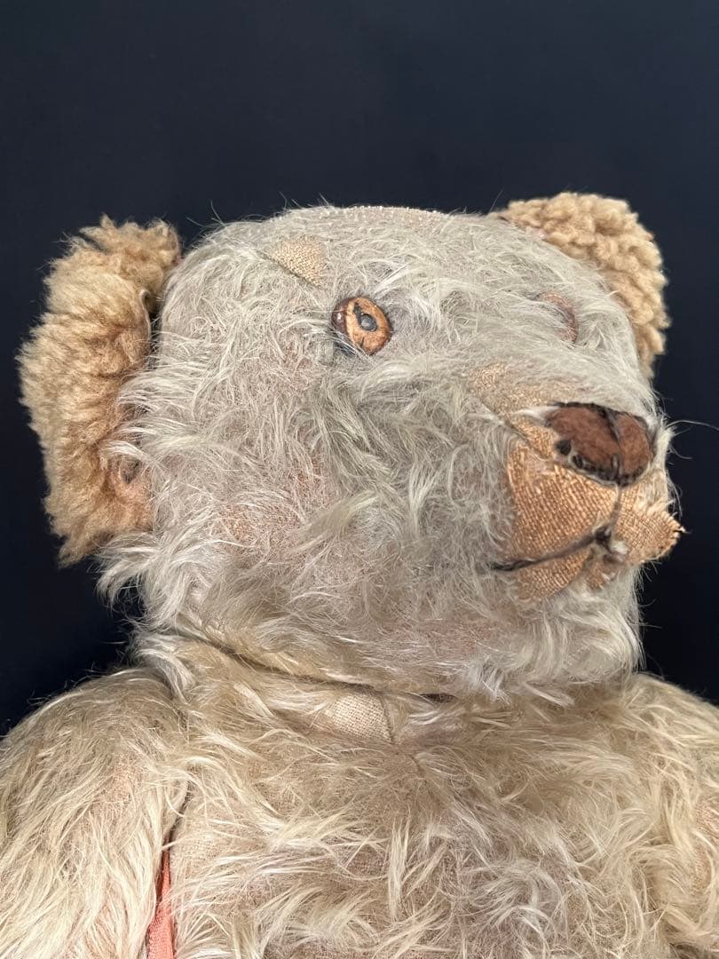 アンティークヴィンテージ英国製テディベア 革靴ぬいぐるみベアくまドール