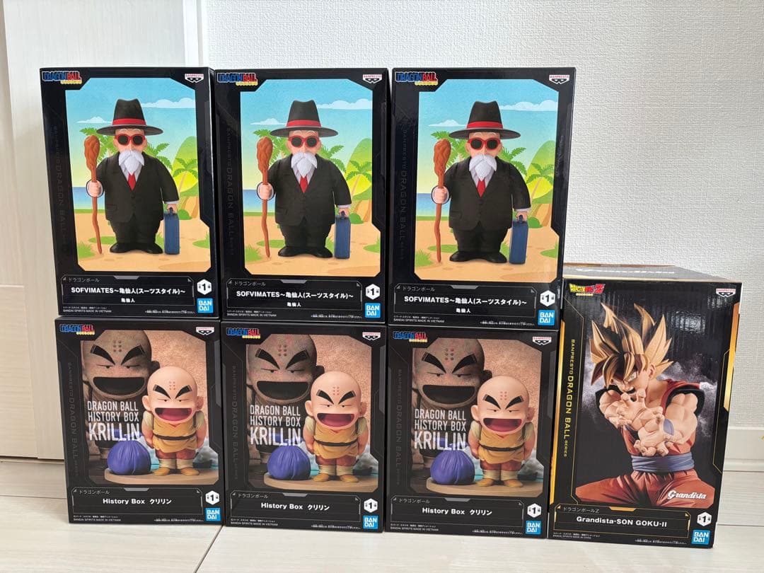 ドラゴンボール ソフビフィギュアセット　亀仙人　クリリン