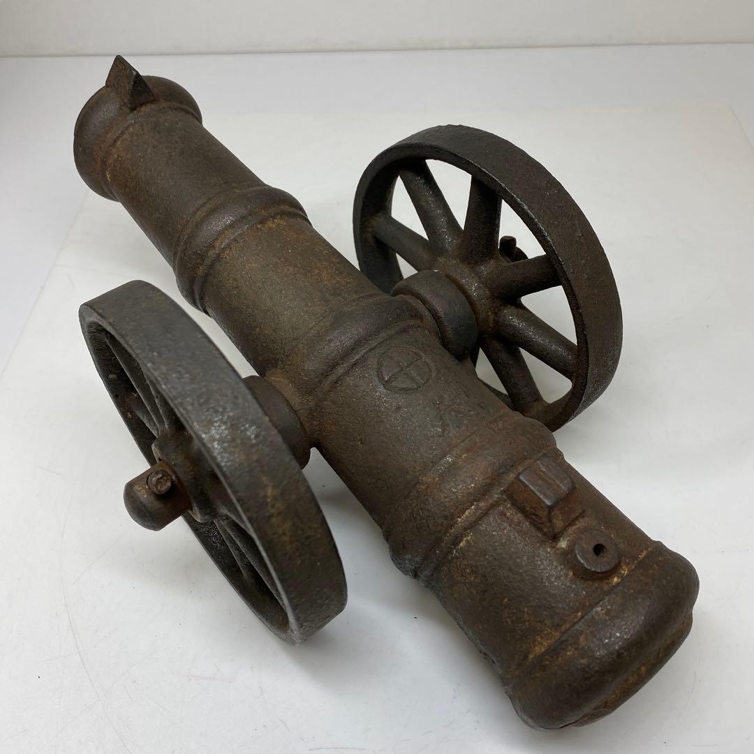 薩摩藩刻印　鉄製　大砲　共箱　3663g トヒオ　東さ7-0406☆2F