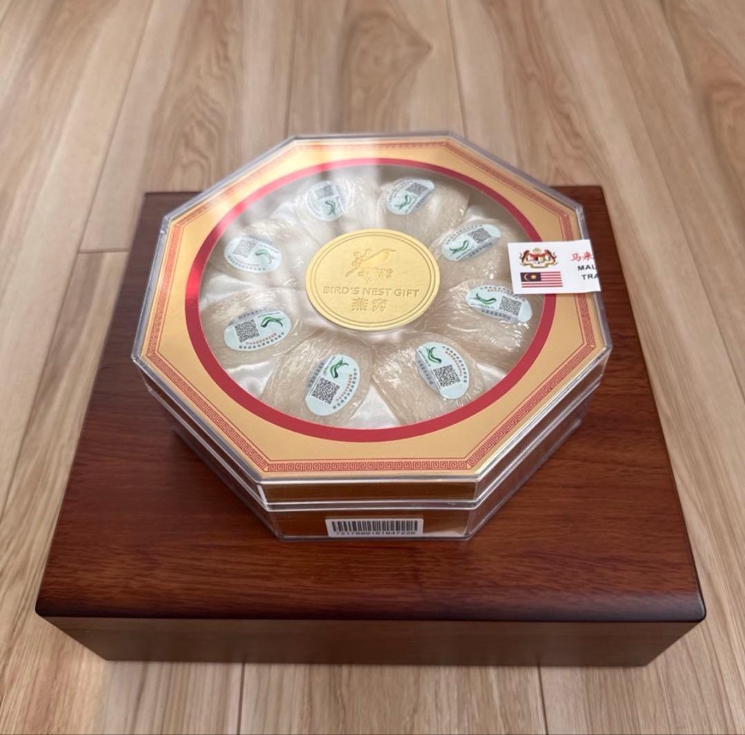 燕の巣　高級品　ツバメの巣　木箱ギフト マレーシア産